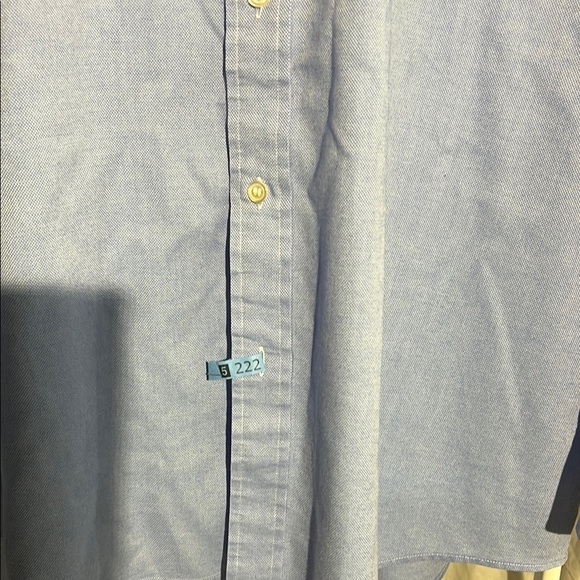 ENRO Men's Blue Shirt SZ 18 34-35 BIG long Sleeve - Picture 4 of 9